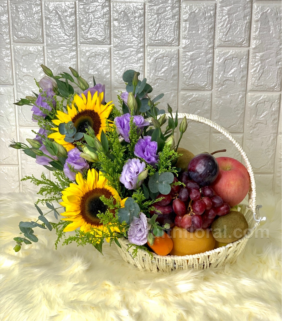 Basket of Happiness - Fruit n Floral