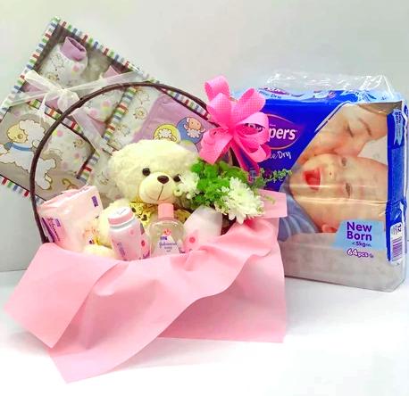 New Born Baby Girl Gift Set C - Fruit n Floral
