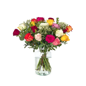 Vibrant Cheers Mixed Roses
