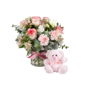 New Baby Girl Floral Arrangement