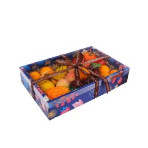 Gourmet Fruit Gift Box with Ribbon
