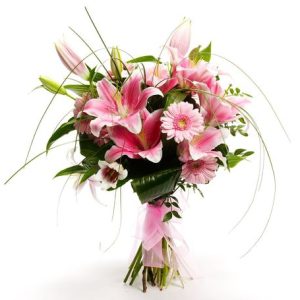 Pink Lily & Gerbera Glamour