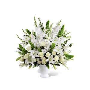 Royal White Lily & Rose Deluxe