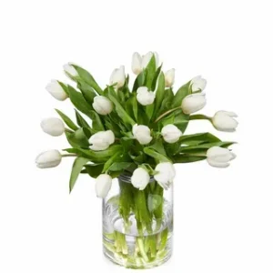 Pure White Tulip Bouquet